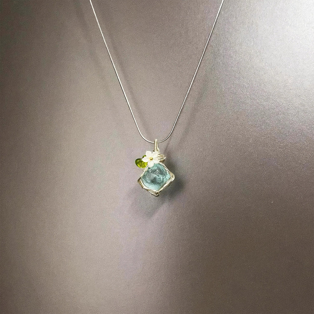 Handmade Raw Stone Crystal Necklace - Natural Healing Jewelry | Unique Boho Accessory