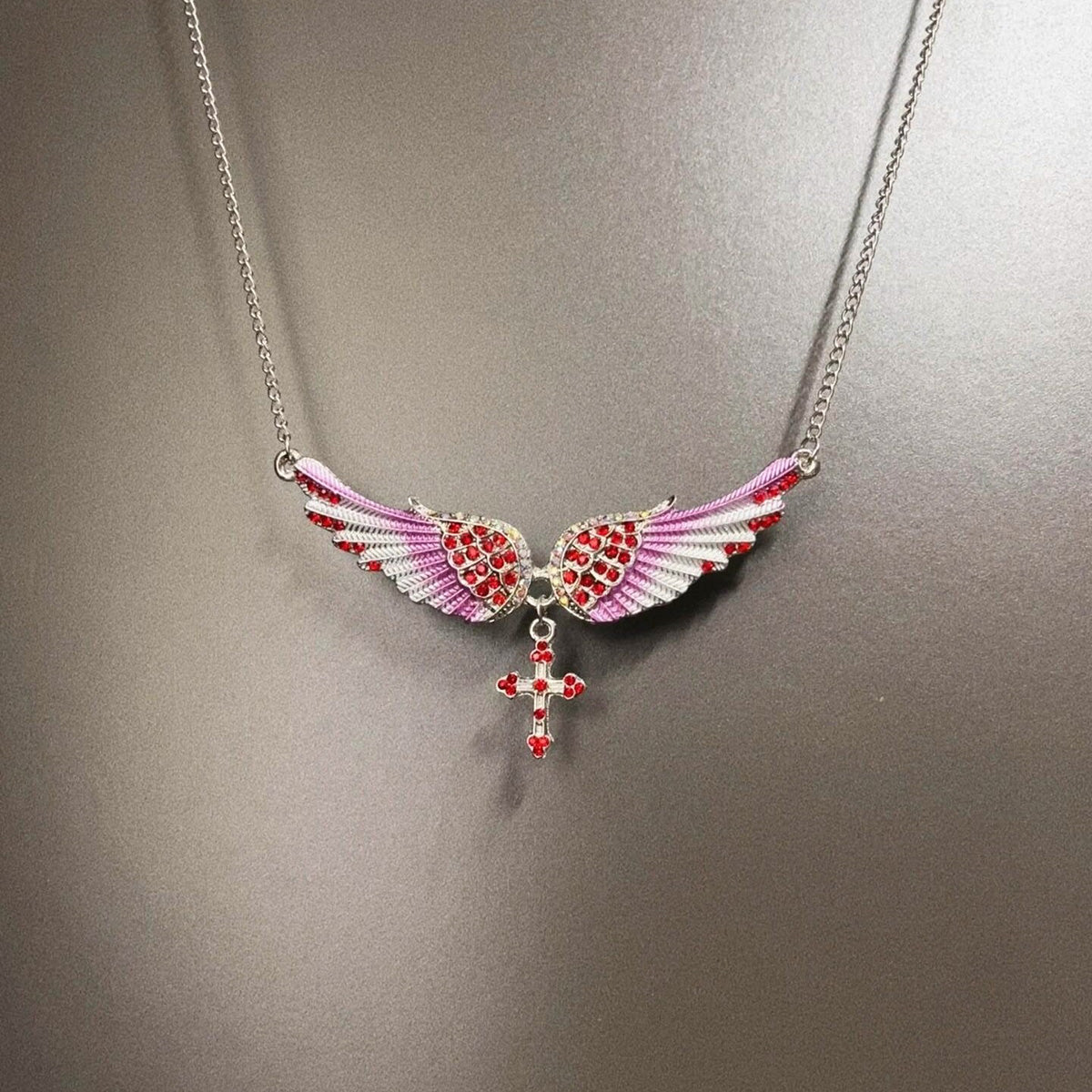 Vintage Wings of the Angels Necklace - Retro Sacred Jewelry | Unique Protection Statement Piece