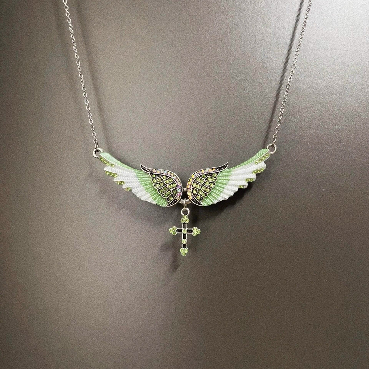 Vintage Wings of the Angels Necklace - Retro Sacred Jewelry | Unique Protection Statement Piece