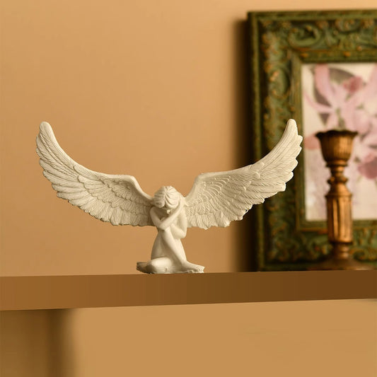 European-Style Angel Goddess Statue - Resin Four Seasons Sculpture | Living Room Desktop Decor