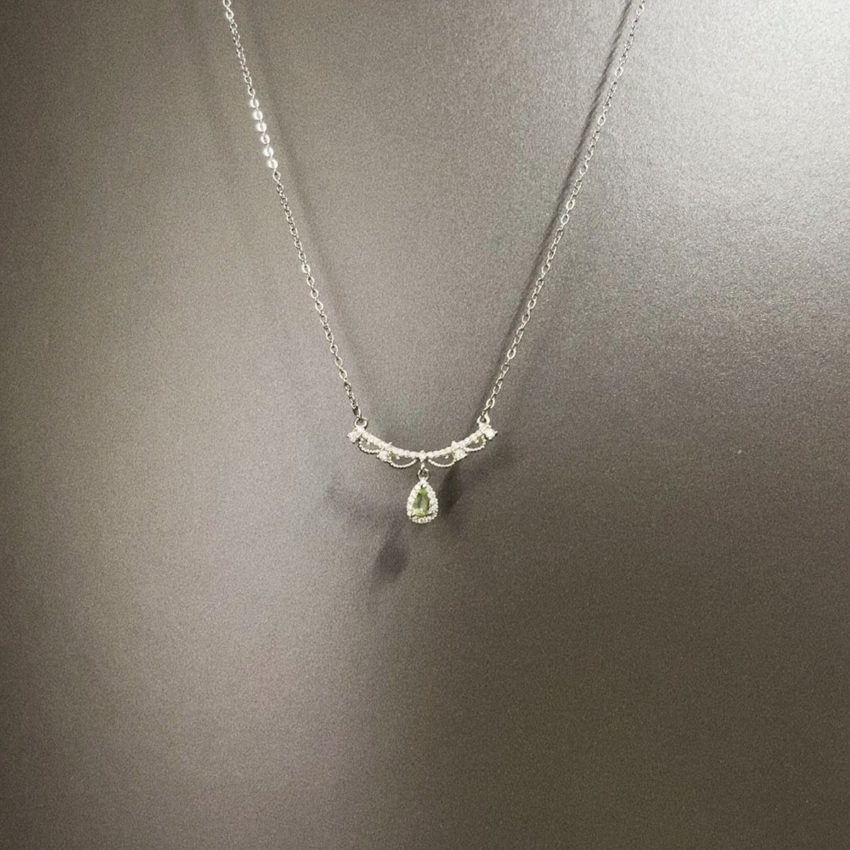 Vintage Lace Water Drops Necklace - Retro Romantic Jewelry | Unique Delicate Accessory