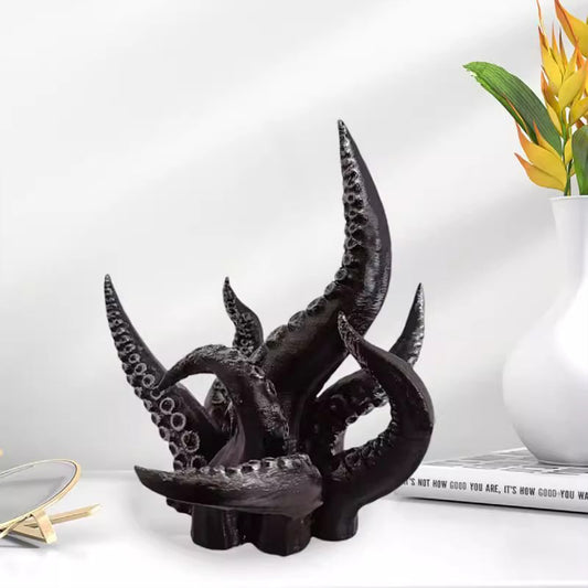 Gothic Cthulhu Tentacle Resin Ornament - DIY Handmade Cool Decor | Dark Fantasy Anime Standee