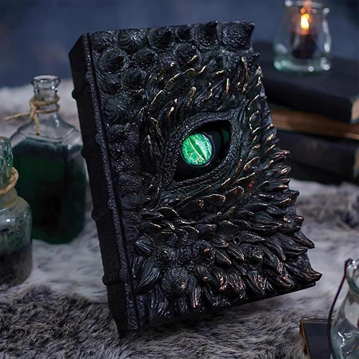 Gothic Demon Eye Resin Statue - Mystic Evil Eye Home Decor | Unique Occult Ornament