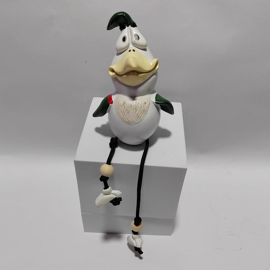 Funny Rooster Fence Decor - Whimsical Garden Ornament | Outdoor Balcony Yard Craft