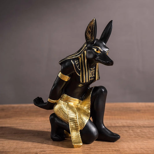 Anubis God Wine Rack - Creative Resin Ornament for Home Bar & Wine Cabinet Decor