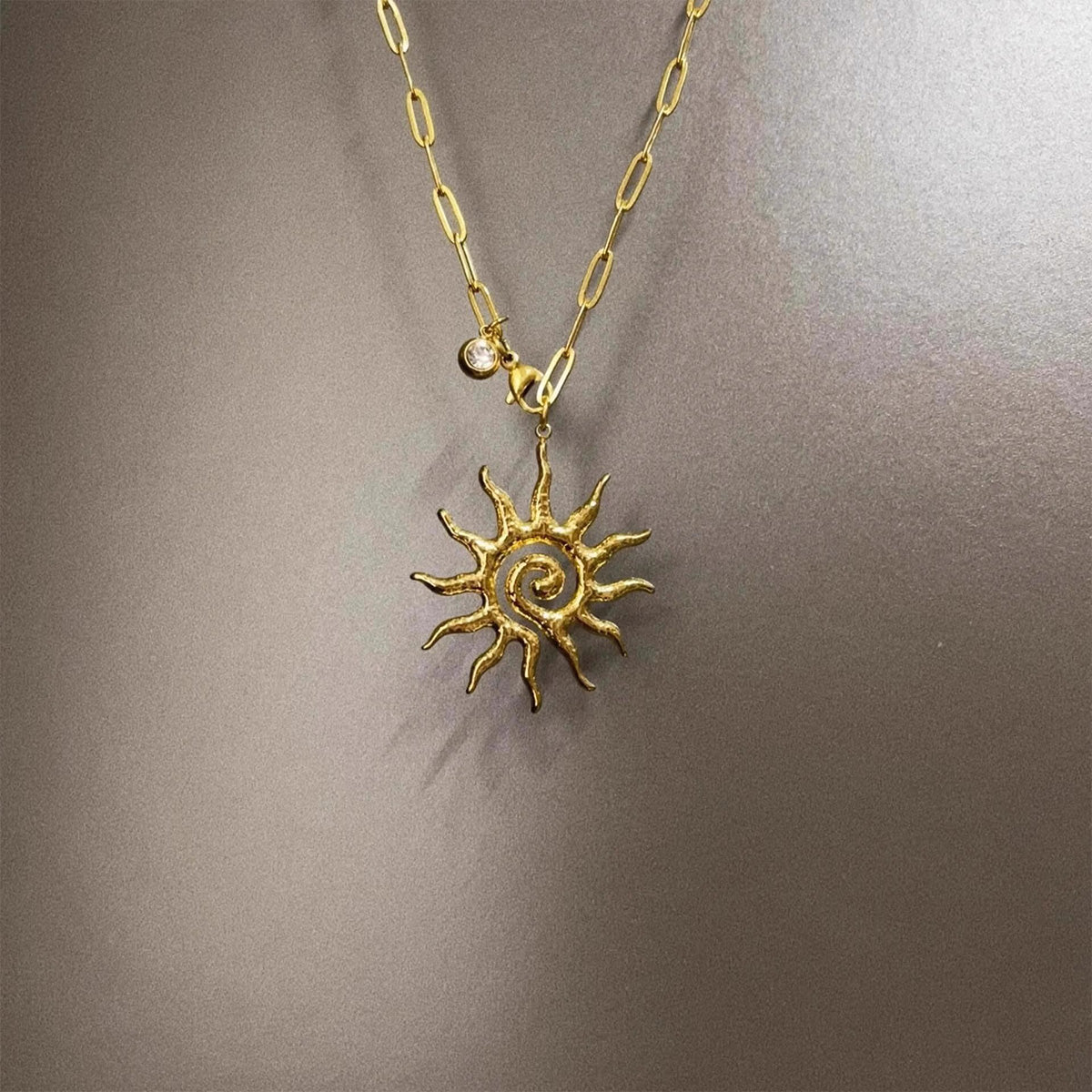 Vintage Redemption of the Sun Necklace - Retro Celestial Sacred Jewelry | Unique Pendant