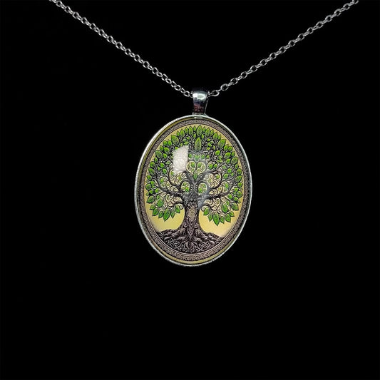 Vintage The Tree of Life Necklace - Retro Spiritual Nature Jewelry | Unique Totem Pendant