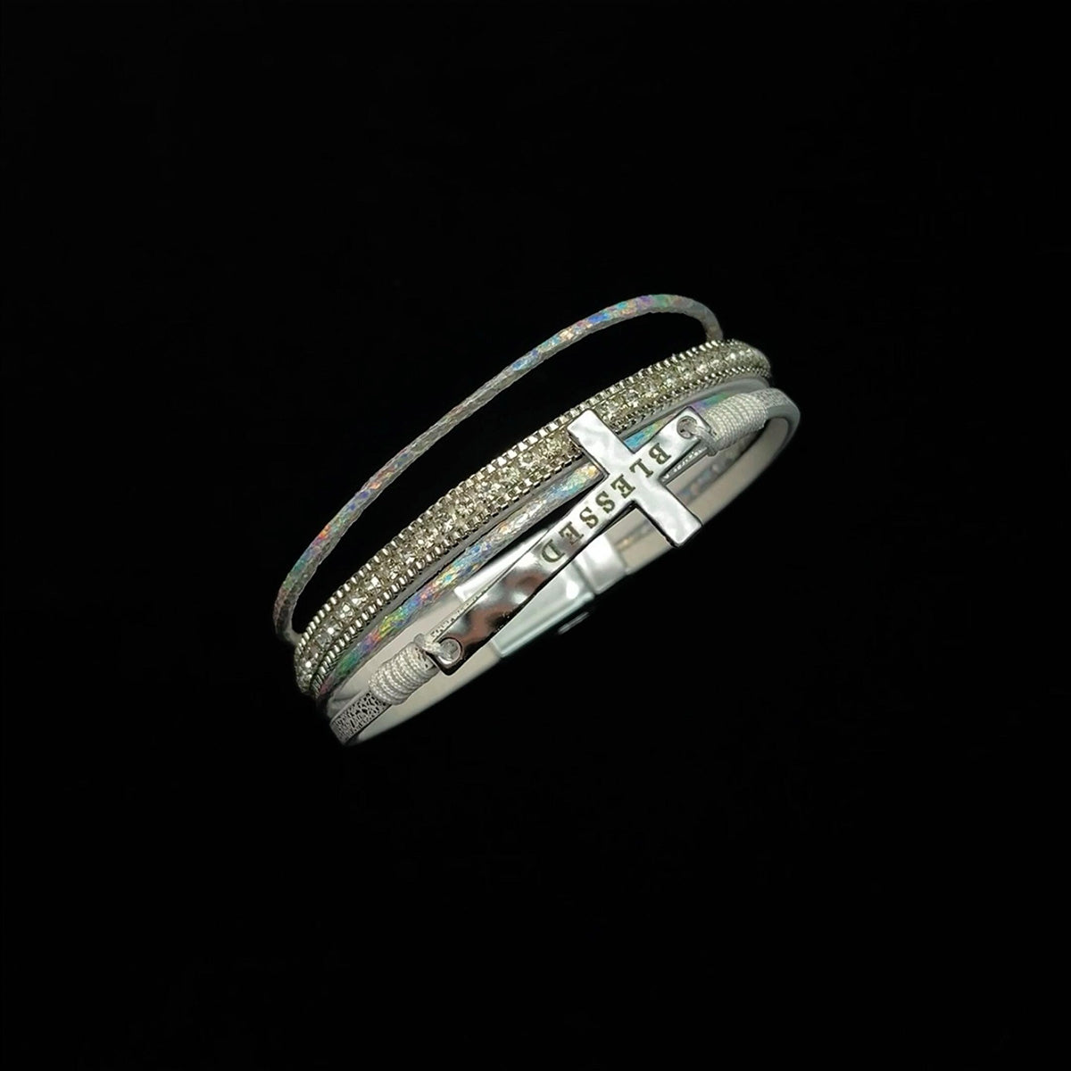 Vintage Leather Cross Bracelet - Retro Gothic Religious Jewelry | Unique Leather Band