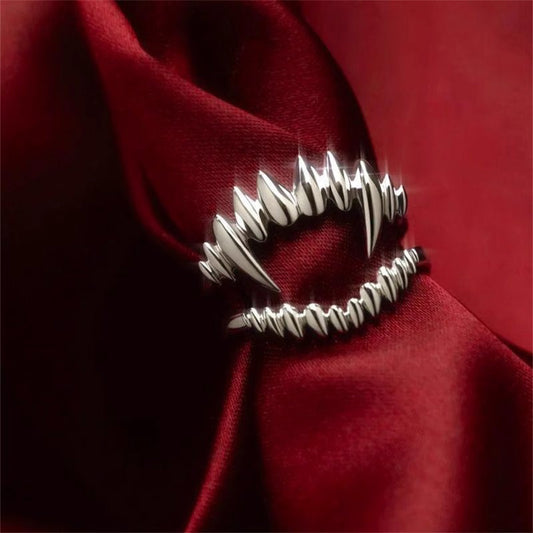 Baldur's Gate 3 Astarion Vampire Bite Split Ring - Gothic Cosplay Accessory | BG3 Vampire Ring