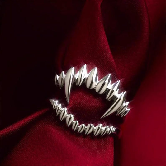 Baldur's Gate 3 Astarion Vampire Bite Split Ring - Gothic Cosplay Accessory | BG3 Vampire Ring