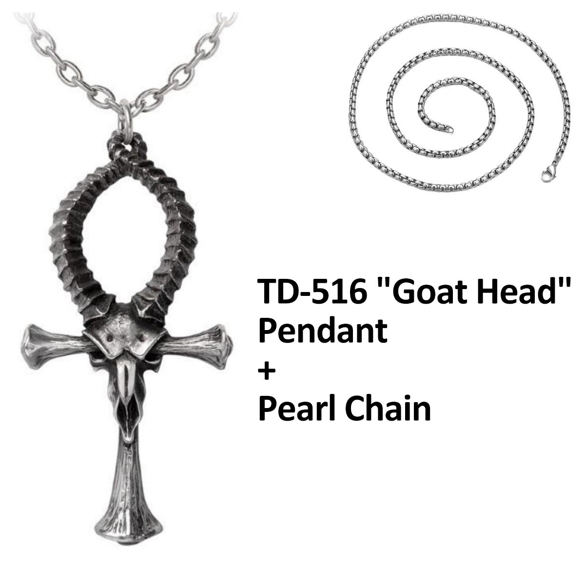 Vintage Black Goat Necklace - Gothic Punk Satanic Hip-Hop Pendant | Unisex Dark Accessory