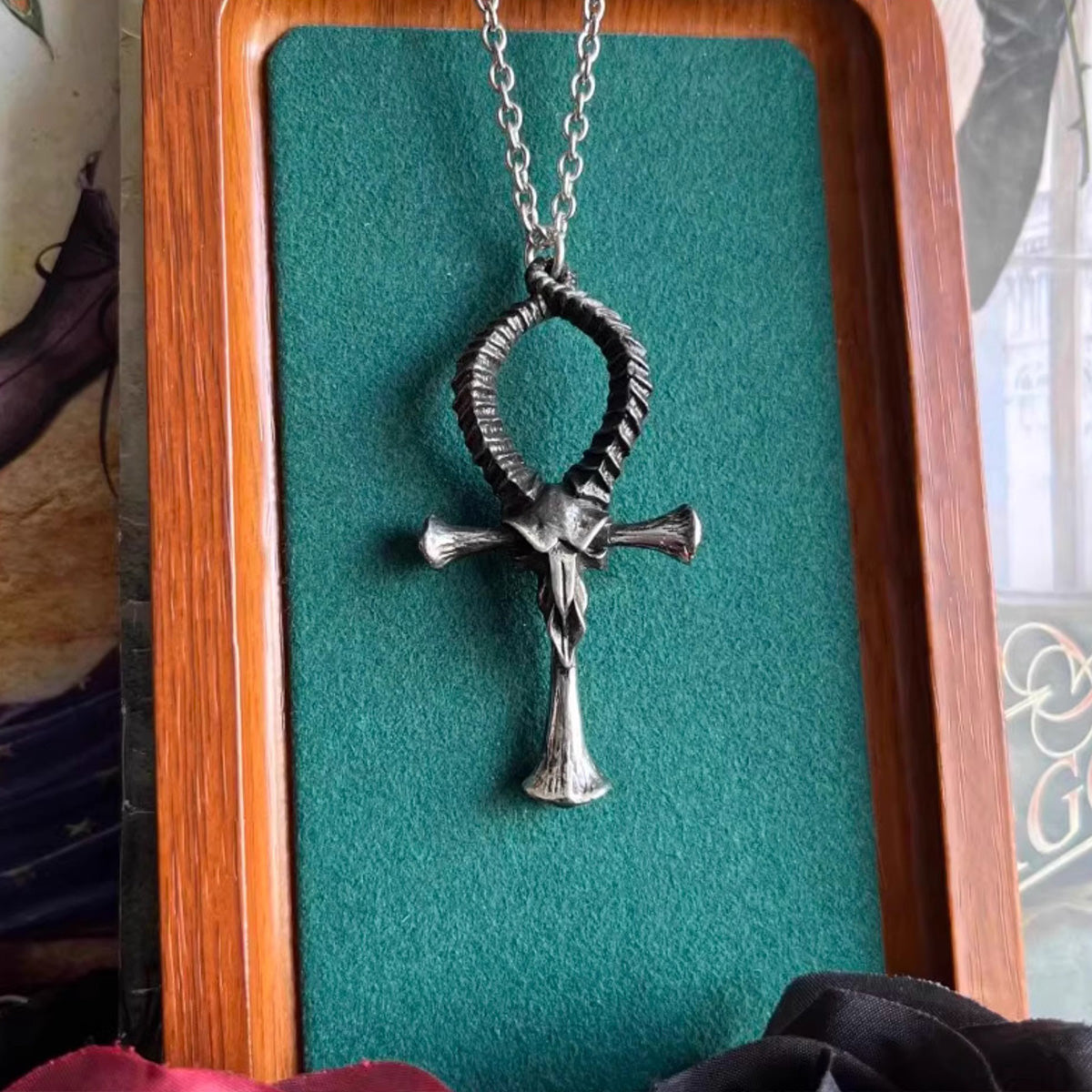 Vintage Black Goat Necklace - Gothic Punk Satanic Hip-Hop Pendant | Unisex Dark Accessory