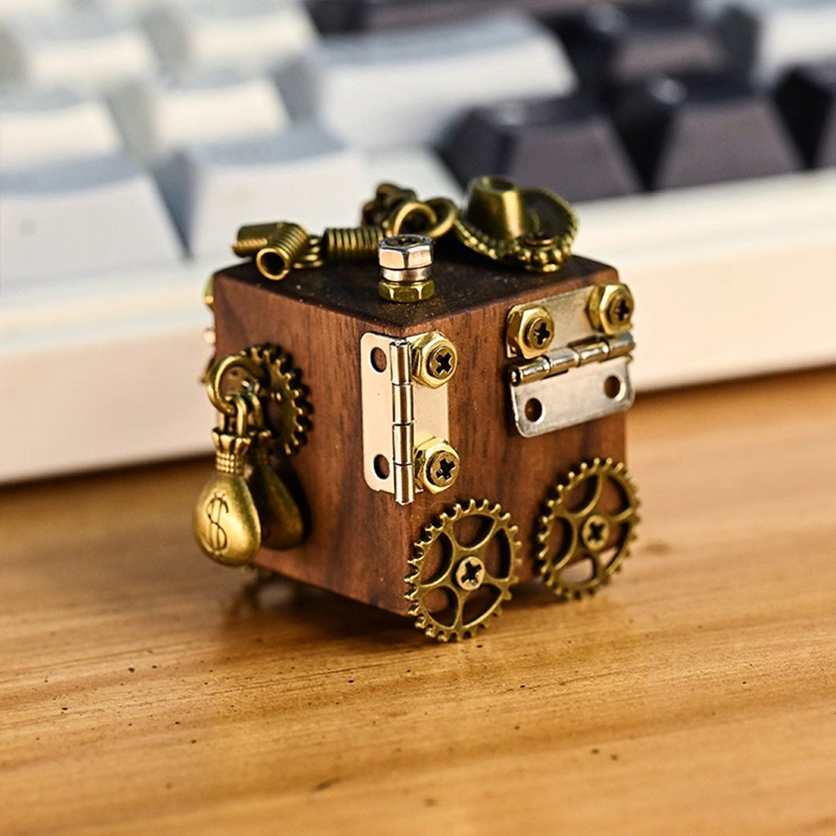 Western Cowboy Armored Car - Handmade Wooden Steampunk Robot | Kids Toy Car & Ornament Pendant