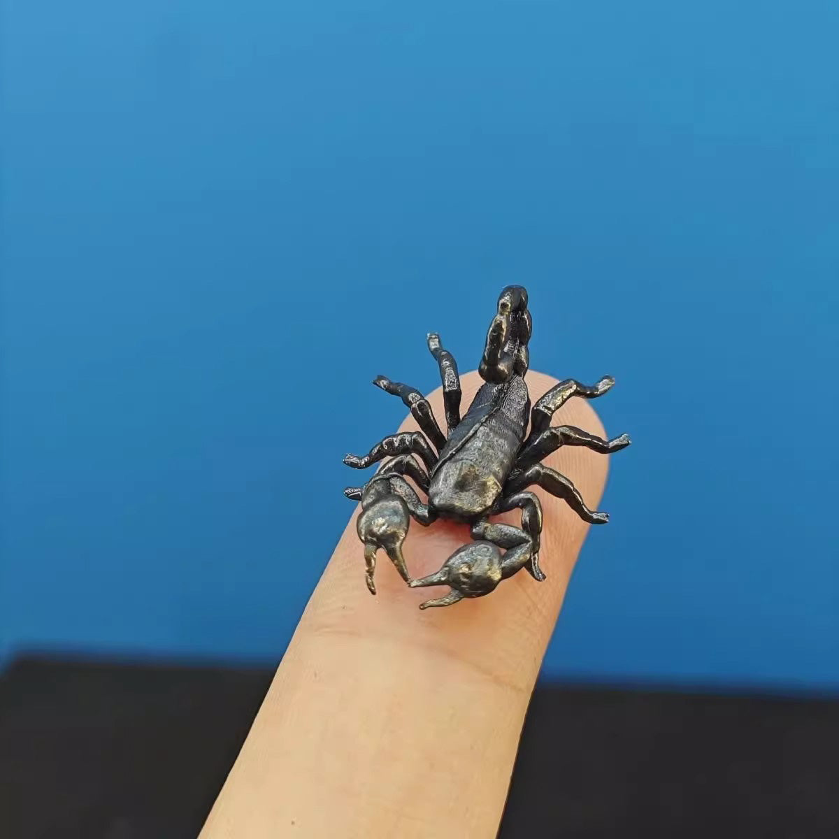 Brass Spider King, Mini Scorpion & Octopus Figurines - Realistic Animal Toy Models | Prank & Scary Decor