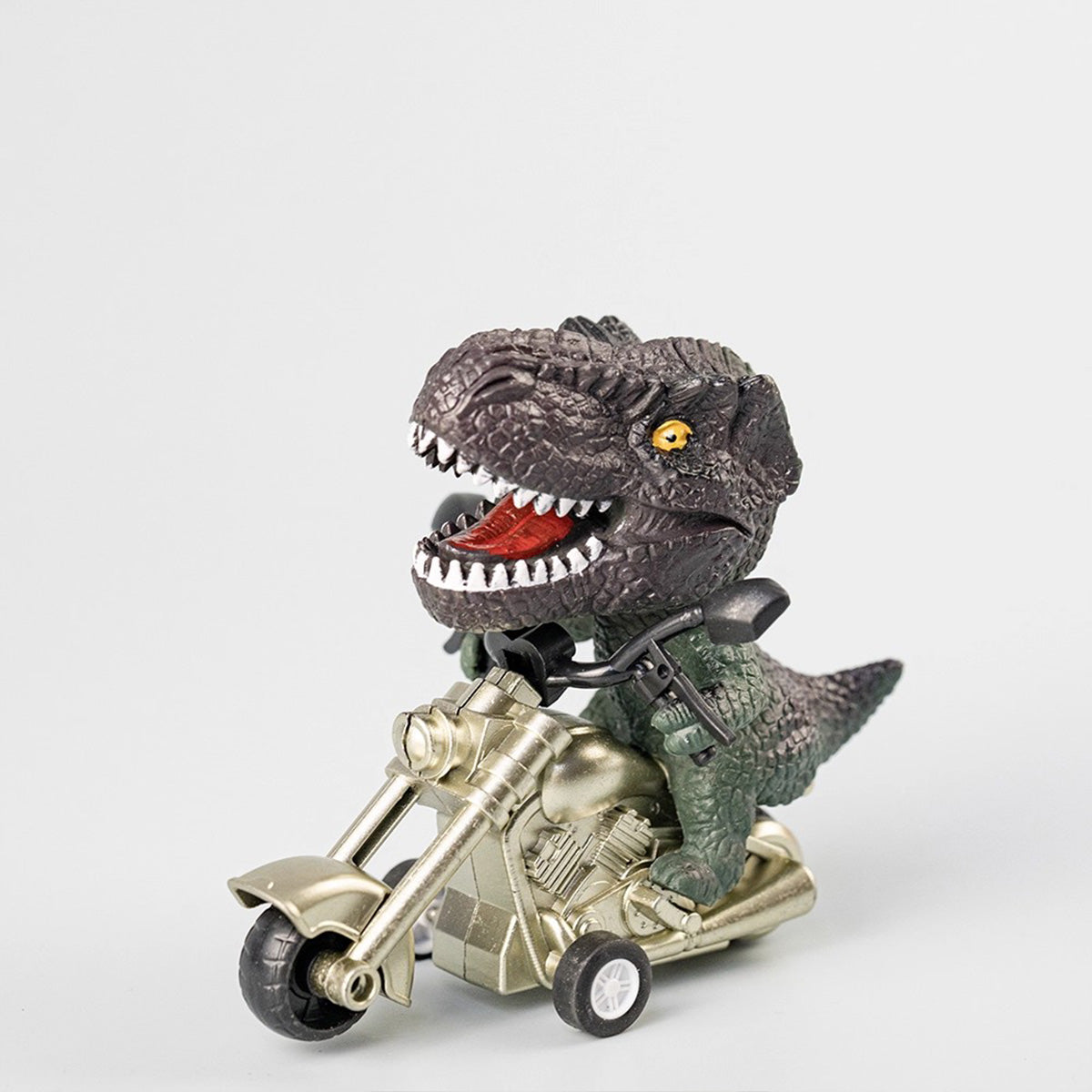 Inertia-Powered T-Rex Motorcycle Toy - Quirky Decor & Ideal Gift