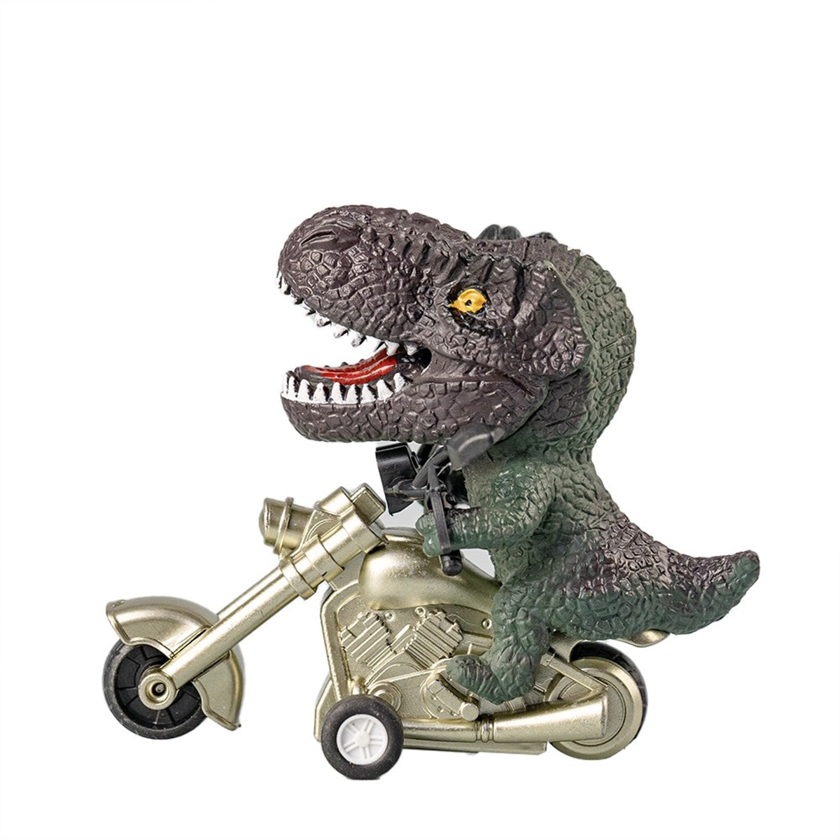 Inertia-Powered T-Rex Motorcycle Toy - Quirky Decor & Ideal Gift