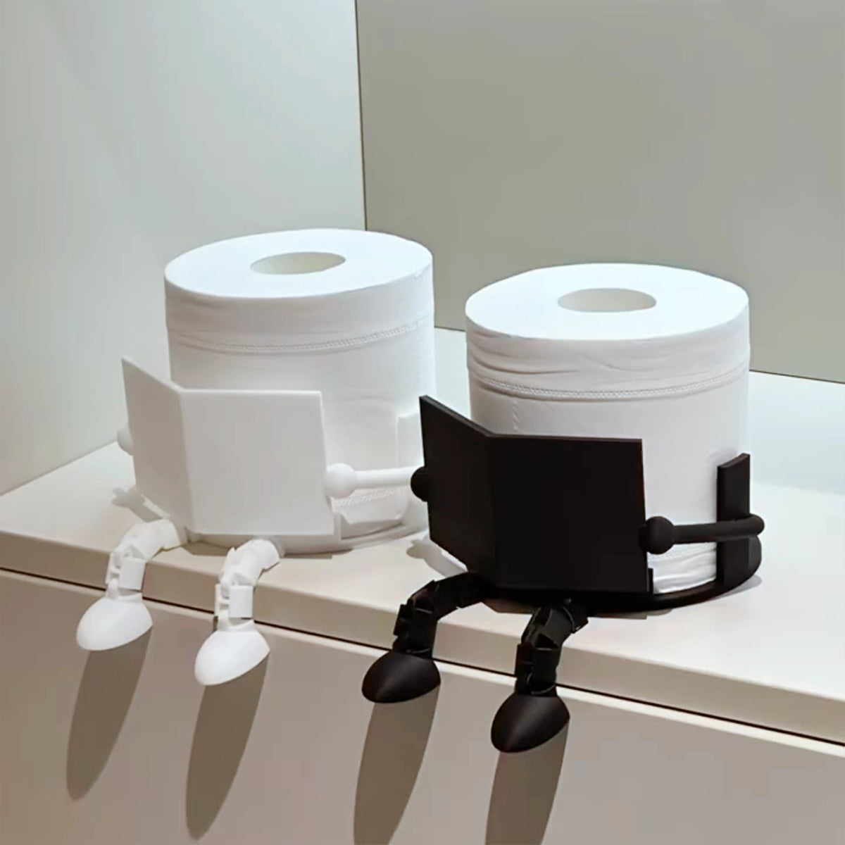 Home Storage Essential Toilet Paper Holder - Punch-Free Wall-Mounted Tissue Rack for Bathroom & Toilet