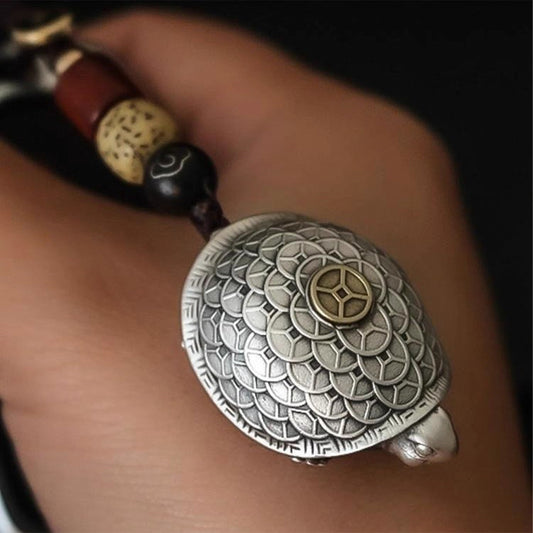 Turtle Shell Keychain - Lucky "Blessed" Unique Turtle Pendant, Perfect Men's Keychain & Phone Charm