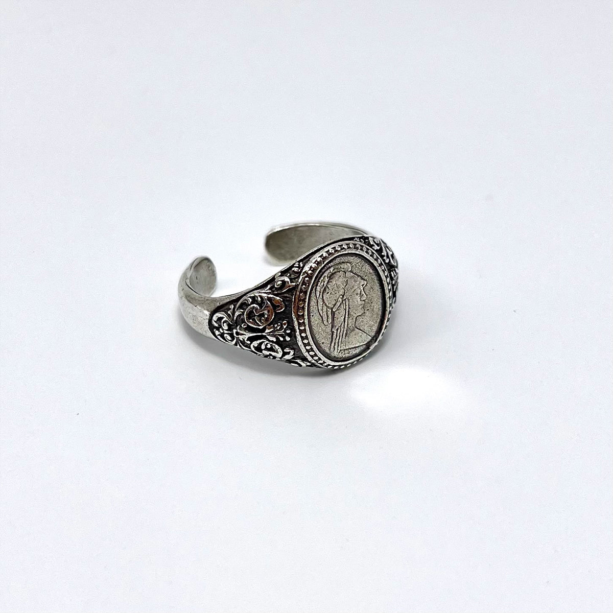 Athena the Wise Ring - Unisex Pinky Ring, Unique Goddess-Inspired Jewelry for Daily Wear