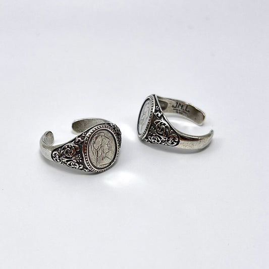 Athena the Wise Ring - Unisex Pinky Ring, Unique Goddess-Inspired Jewelry for Daily Wear