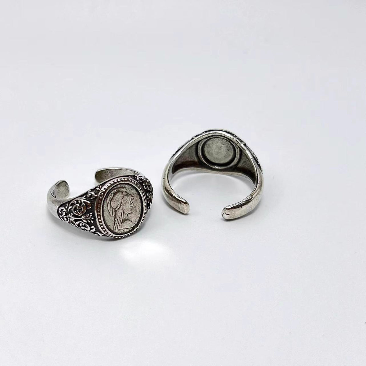 Athena the Wise Ring - Unisex Pinky Ring, Unique Goddess-Inspired Jewelry for Daily Wear