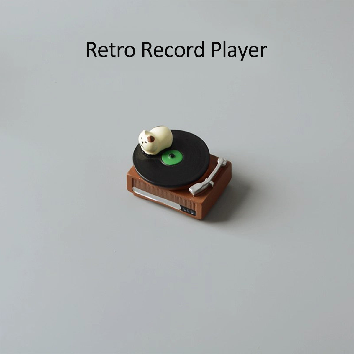 Cute Cat Record Player Desktop Ornament - Mini Retro Birthday Gift, Bringing a Healing and Artistic Touch, Suitable for Both Boys and Girls