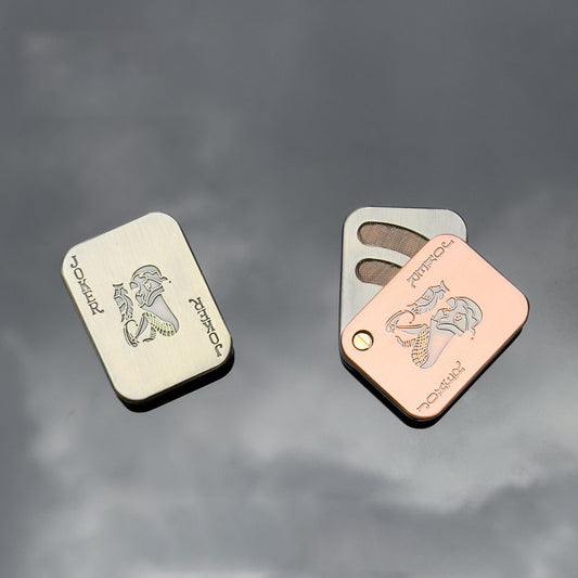 EDC Push Slider Fidget Toy - 3-Layer Magnetic Clicker Coin, Metal Infinite Pop Coin Stress Reliever