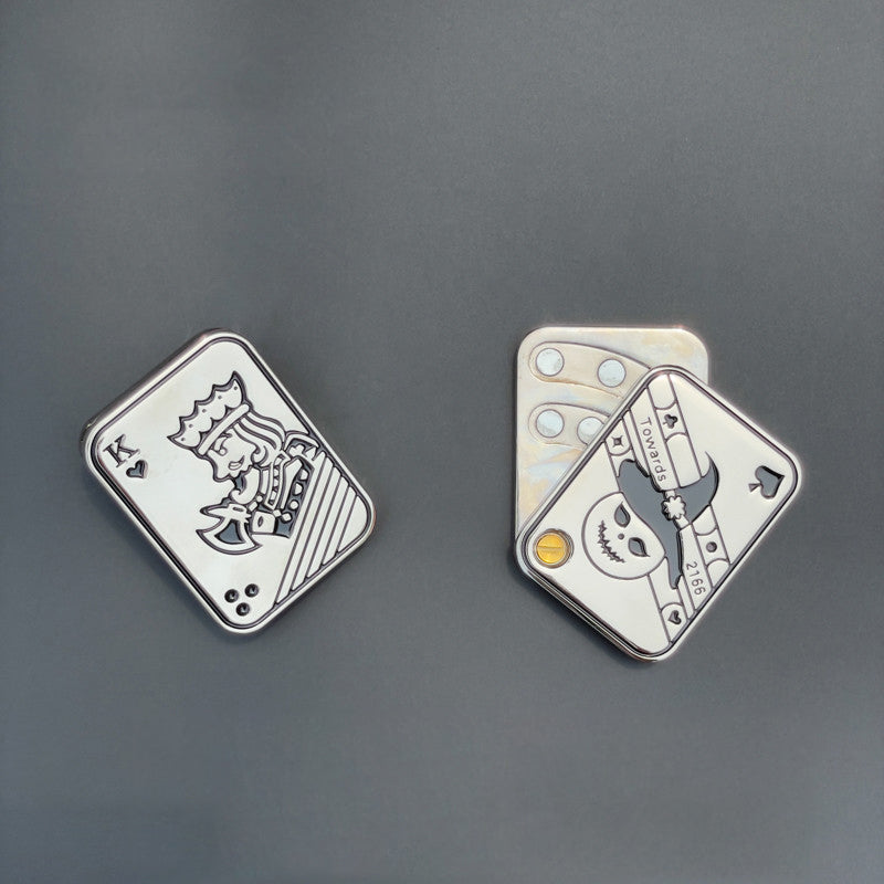 EDC Push Slider Fidget Toy - 3-Layer Magnetic Clicker Coin, Metal Infinite Pop Coin Stress Reliever