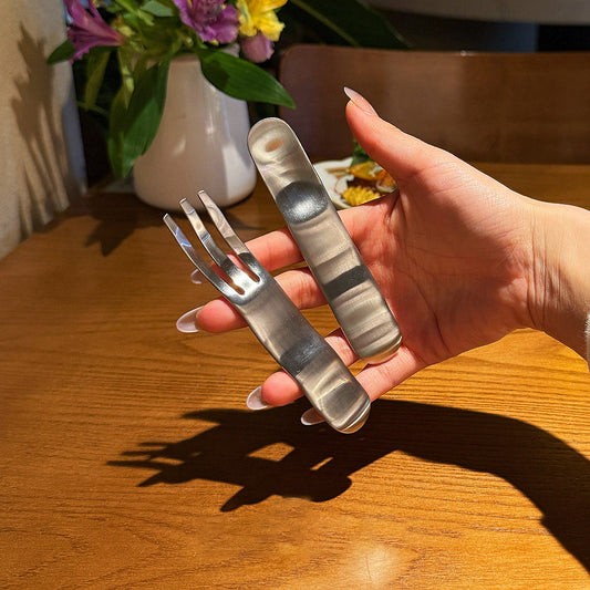 Wave Design Dessert Spoons - Durable Stainless Steel for Cakes & Ice Cream