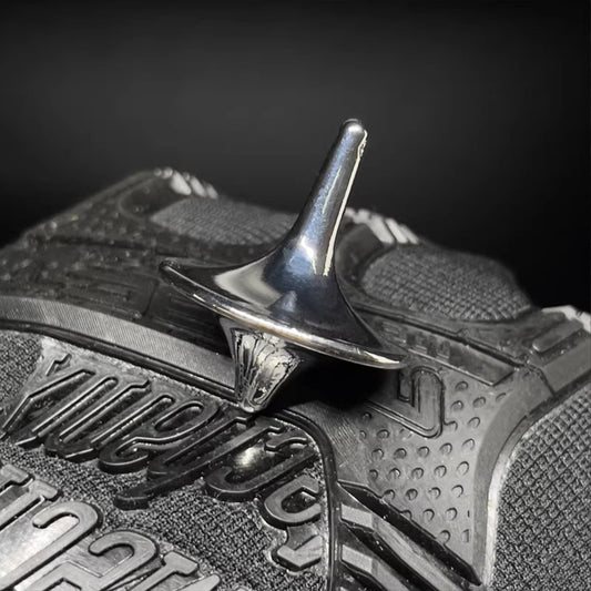 Inception Spinning Top EDC Fidget Toy - Alloy Metal Finger Spinner, Movie Replica Black Tech Stress Reliever for Adults